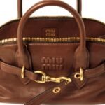 Miu Miu Aventure Leather Tote Bag
