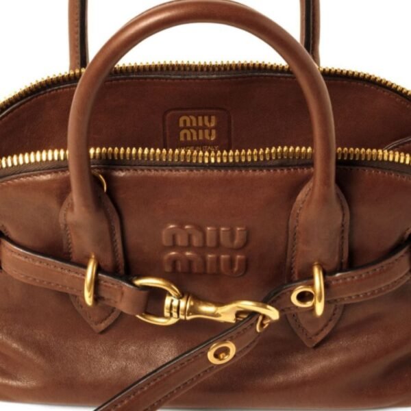 Miu Miu Aventure Leather Tote Bag