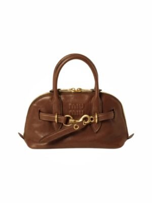 Miu Miu Aventure Leather Tote Bag
