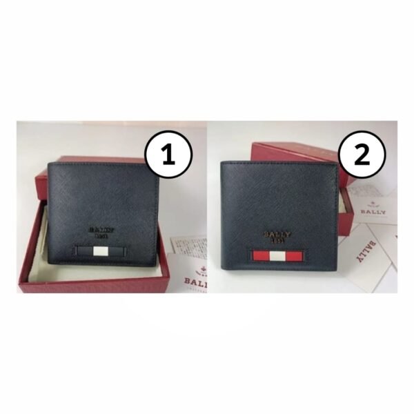 Bally Bevye Logo Plaque Bi-Fold Wallet