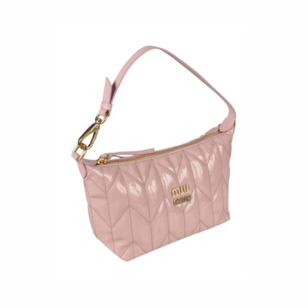 Miu Miu Spirit Logo Plaque Quilted Tote Bag