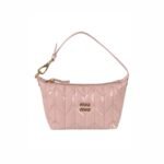 Miu Miu Spirit Logo Plaque Quilted Tote Bag