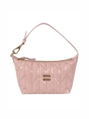 Miu Miu Spirit Logo Plaque Quilted Tote Bag