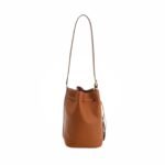 Miu Miu Logo-Embossed Drawstring Bucket Bag