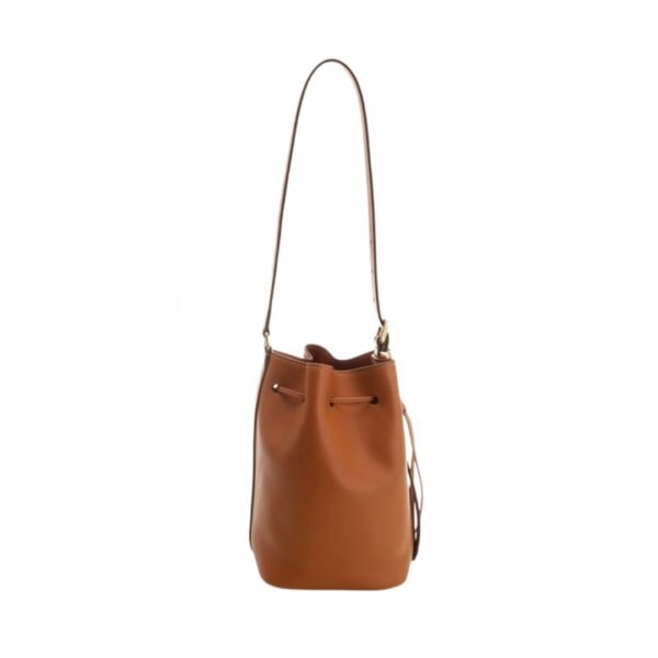 Miu Miu Logo-Embossed Drawstring Bucket Bag