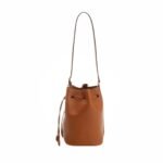 Miu Miu Logo-Embossed Drawstring Bucket Bag
