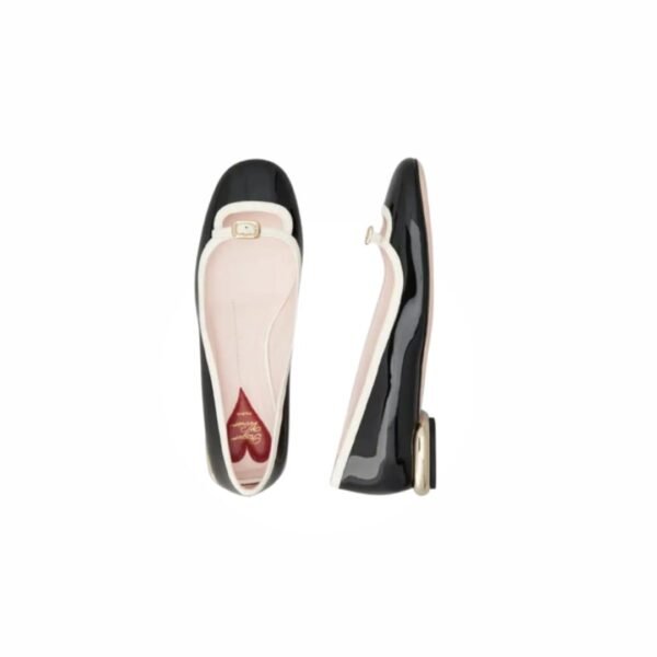 Roger Vivier Viv' Podium Ballerinas in patent leather