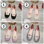 Roger Vivier Viv' Podium Ballerinas in patent leather