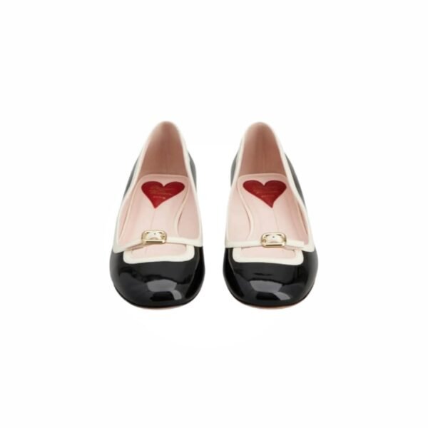 Roger Vivier Viv' Podium Ballerinas in patent leather