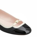 Roger Vivier Viv' Podium Ballerinas in patent leather