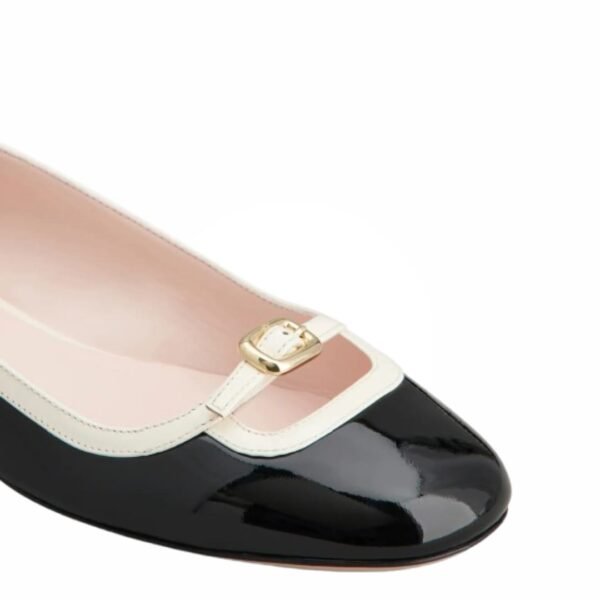 Roger Vivier Viv' Podium Ballerinas in patent leather