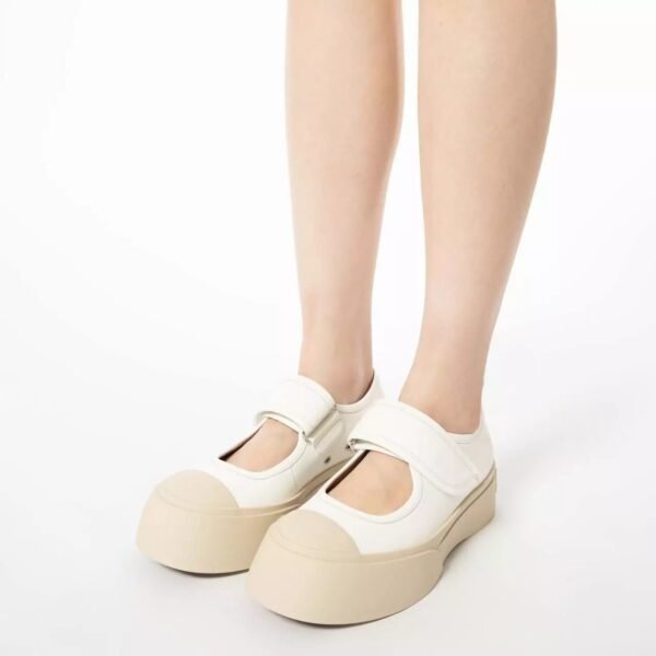 Mary Jane Nappa Leather Sneakers