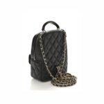 Chanel 24 P Mini Backpack Quilted Caviar