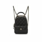 Chanel 24 P Mini Backpack Quilted Caviar