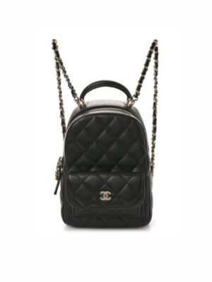 Chanel 24 P Mini Backpack Quilted Caviar
