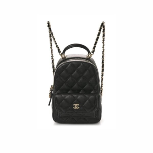 Chanel 24 P Mini Backpack Quilted Caviar