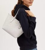 Coach Mini City Tote In Signature Canvas