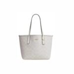 Coach Mini City Tote In Signature Canvas