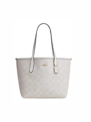 Coach Mini City Tote In Signature Canvas