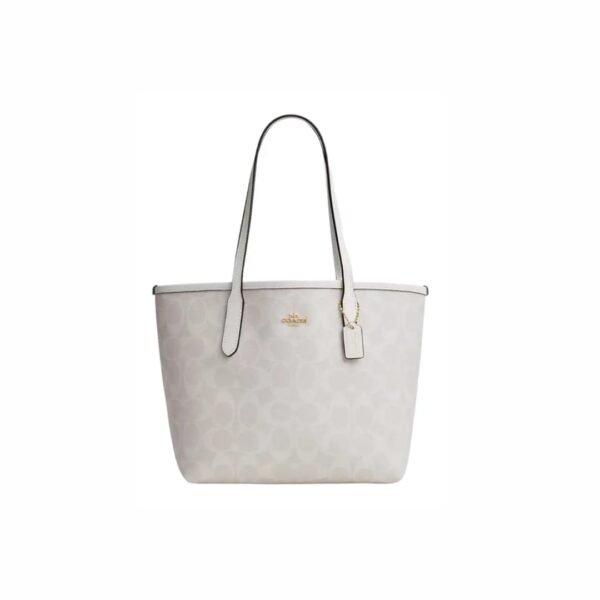Coach Mini City Tote In Signature Canvas