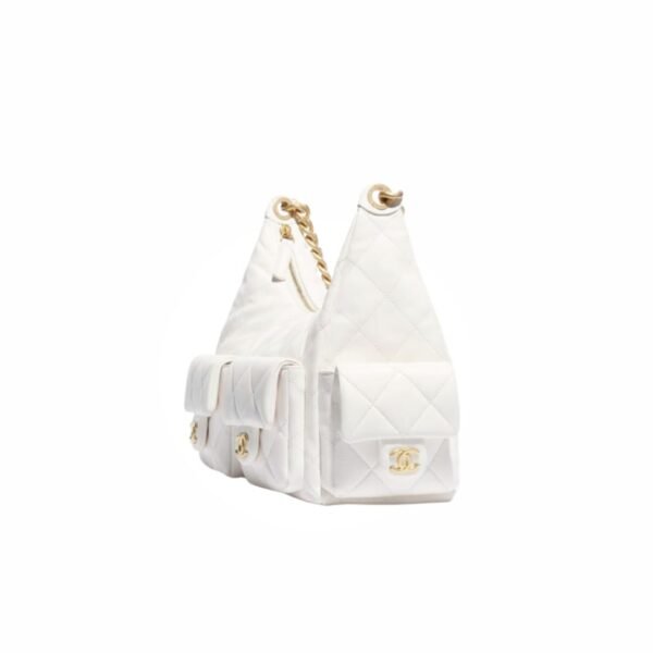 Chanel Maxi Hobo Bag Shiny Lambskin