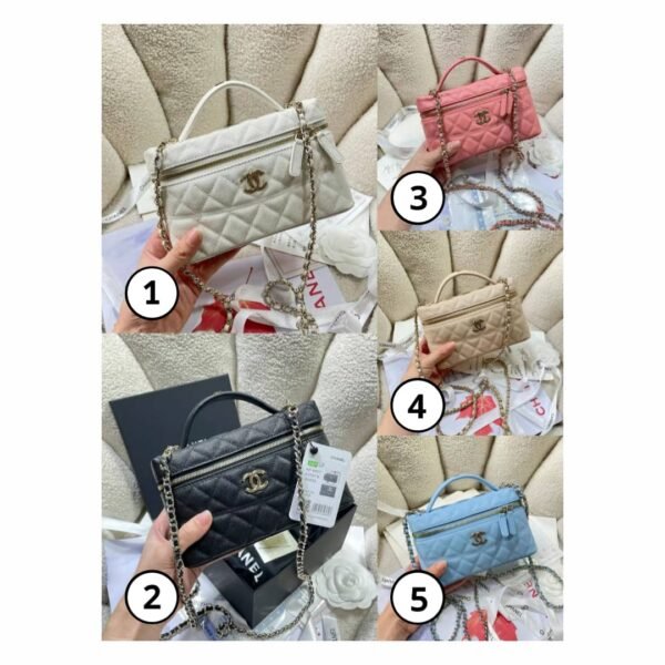 Chanel Grainy Calf Leather & Gold Metal AP4407