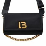 Bimba Y Lola M Black Nylon Flap Bag