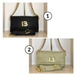 Bimba Y Lola M Black Nylon Flap Bag