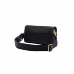 Bimba Y Lola M Black Nylon Flap Bag