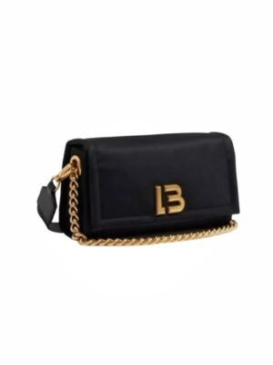 Bimba Y Lola M Black Nylon Flap Bag