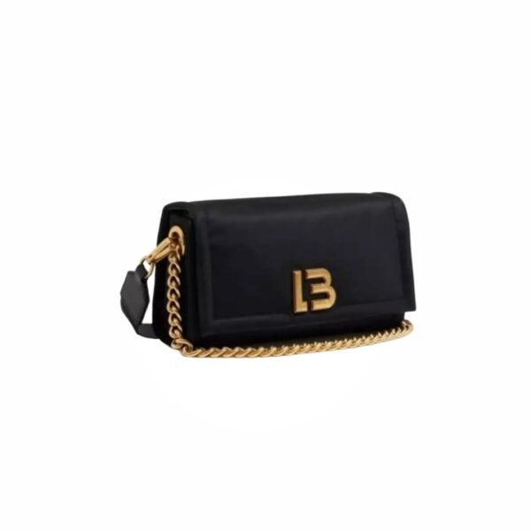 Bimba Y Lola M Black Nylon Flap Bag