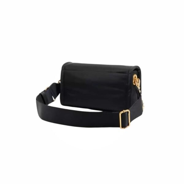 Bimba Y Lola M Black Nylon Flap Bag