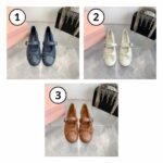 Miu Miu Leather Ballerinas Smooth Leather