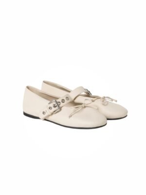 Miu Miu Leather Ballerinas Smooth Leather