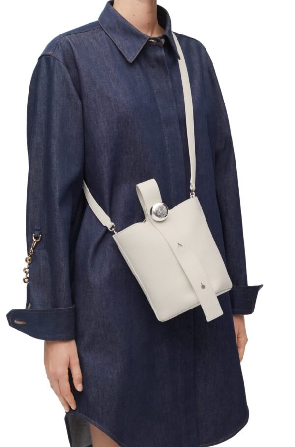 Loewe Mini Pabble Bucket Bag In Soft Grained Calfskin