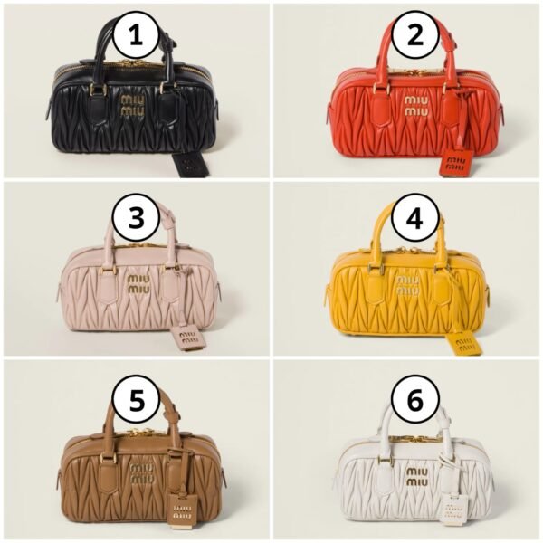 Miu Miu Arcadie Matelasse Nappa Leather Bag