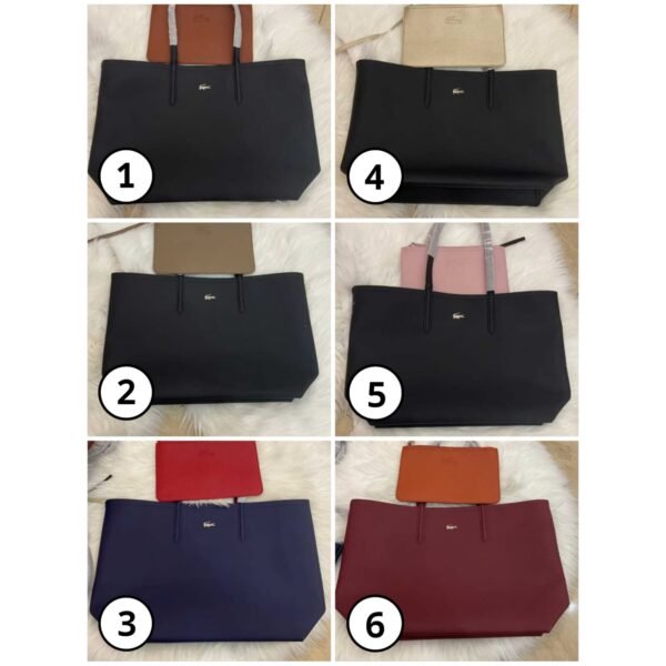 Lacoste Anna Reversible Bicolour Tote Bag