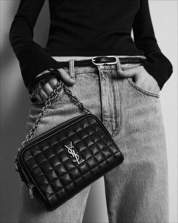 Yves Saint Laurent Cassandre Matelasse Carre Camera Bag In Lambskin