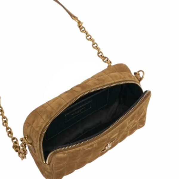 Yves Saint Laurent Cassandre Matelasse Carre Camera Bag In Suede