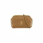 Yves Saint Laurent Cassandre Matelasse Carre Camera Bag In Suede