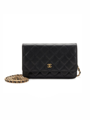 Chanel Quilted Caviar Wallet on Chain