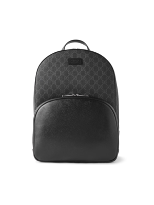 Gucci Logo Appliqued Monogrammed Supreme Coated Canvas And Leather Backpack