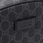 Gucci Logo Appliqued Monogrammed Supreme Coated Canvas And Leather Backpack