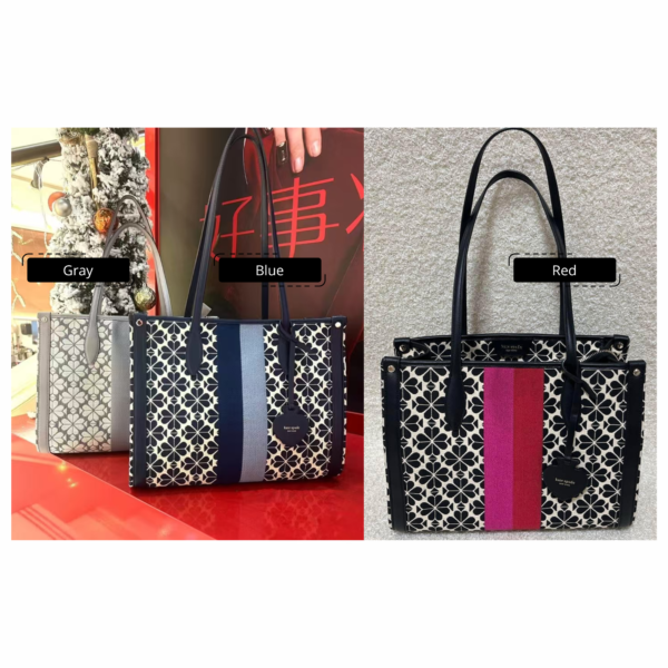 Kate Spade Flower Jacquard Market Medium Tote
