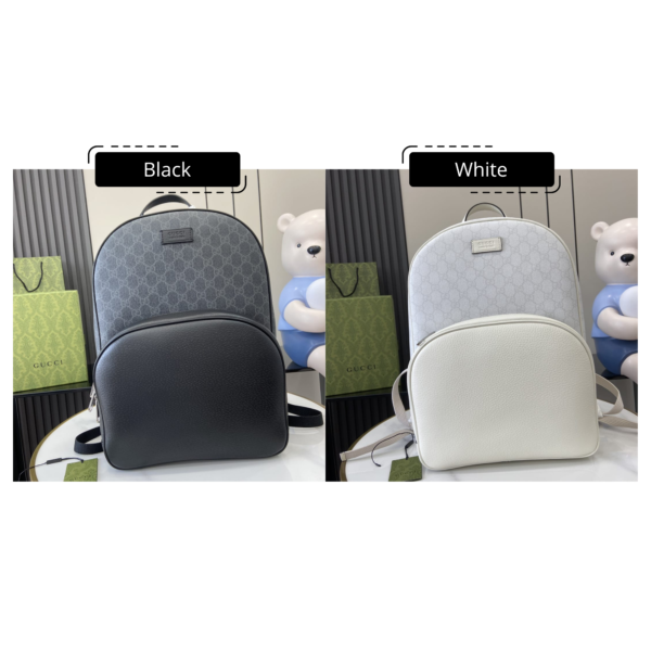 Gucci Logo Appliqued Monogrammed Supreme Coated Canvas And Leather Backpack