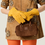 Miu Miu Arcadie padded Suede Top Handle Bag