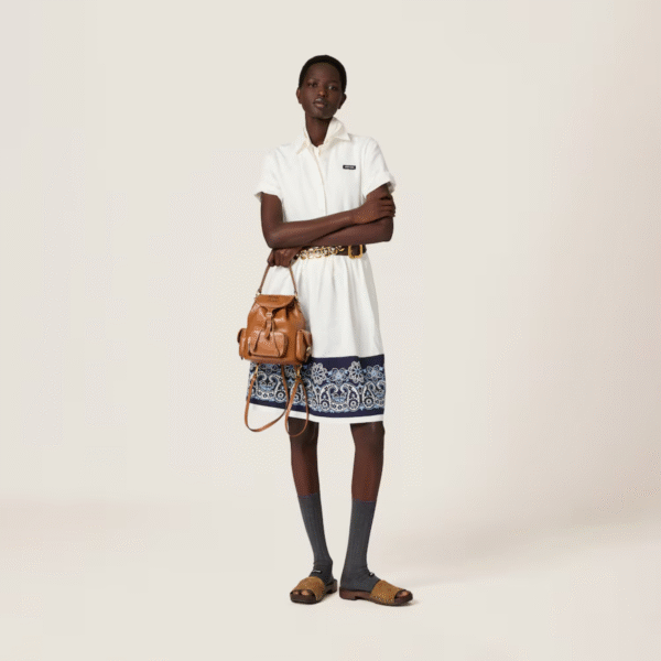 Miu Miu From The Runway Leather Backpack