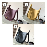 Loewe Hammock Slice Bag in Shiny Calfskin