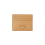 Prada Saffiano Card Holder Triangle Logo