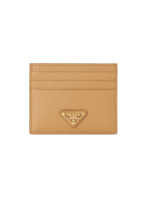 Prada Saffiano Card Holder Triangle Logo